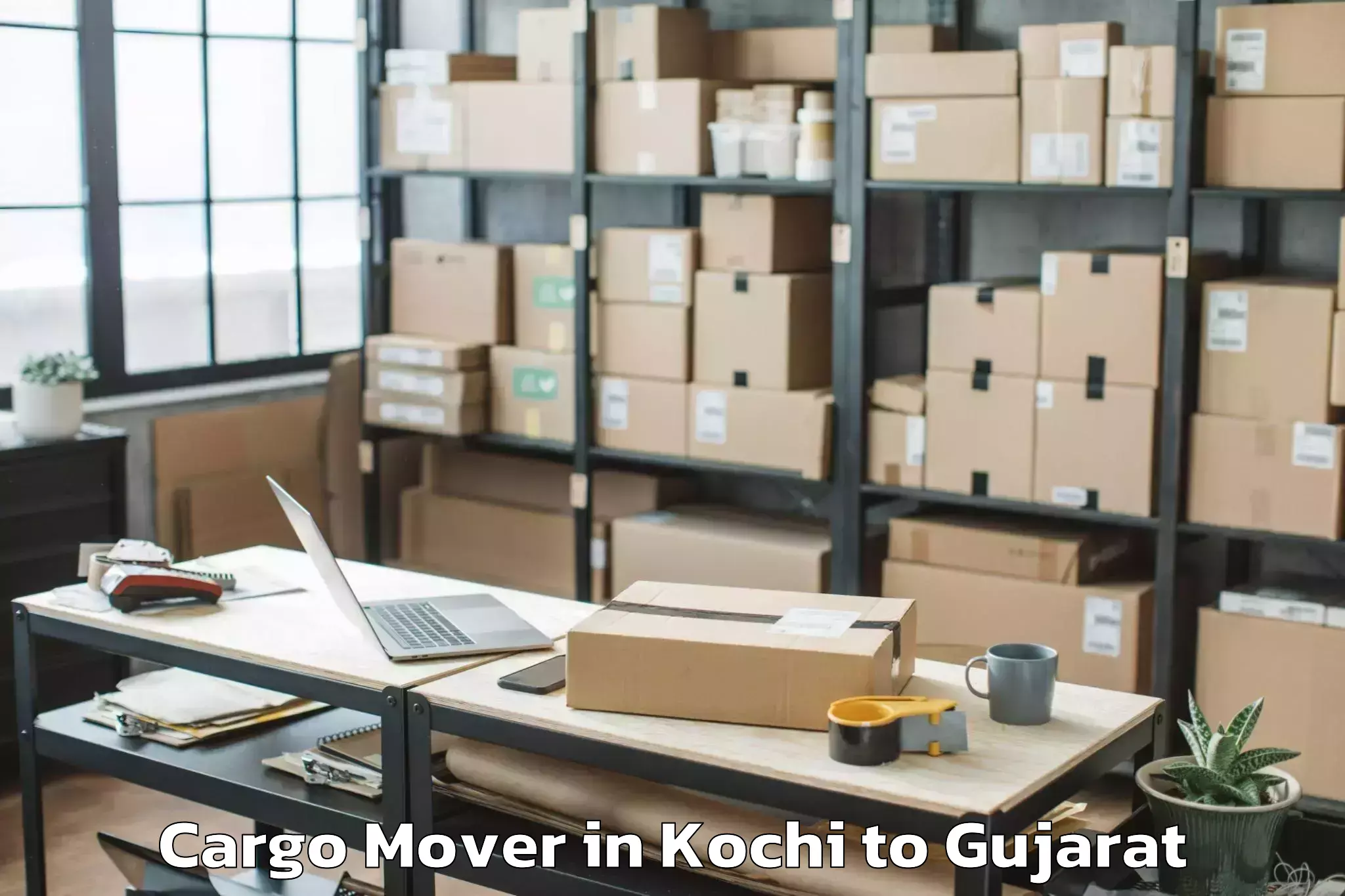 Top Kochi to Vaghodia Cargo Mover Available